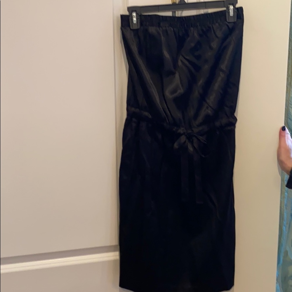 Vince mini dress black strapless